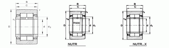 Roulements à rouleaux axiaux scellés de camion de la direction NUTR25 pour la machine résistante 0