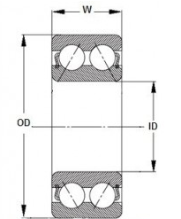 Roulements à billes 40BG05S2G - 2DS de climatiseur de NACHI utilisé pour MITSUBISHI 0