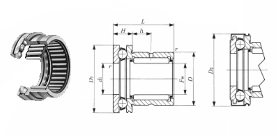 Différents roulements à rouleaux résistants à la chaleur d'aiguille pour les machines métallurgiques 0