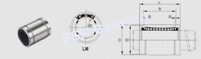 Le × étiré 12mm ×35mm des incidences 6mm de mouvement linéaire de LM6UU a adapté la taille aux besoins du client 0