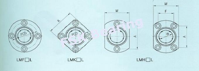 Type elliptique marque coréenne SAMICK de boule de bride de LMH16LUU de plus longue incidence linéaire 1