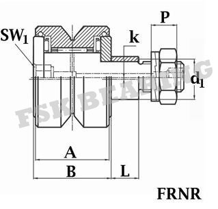 FRNR62 excentrique E-I V - rayez le × 83mm ABEC-5 du × 62mm des rouleaux de guide 20mm 1