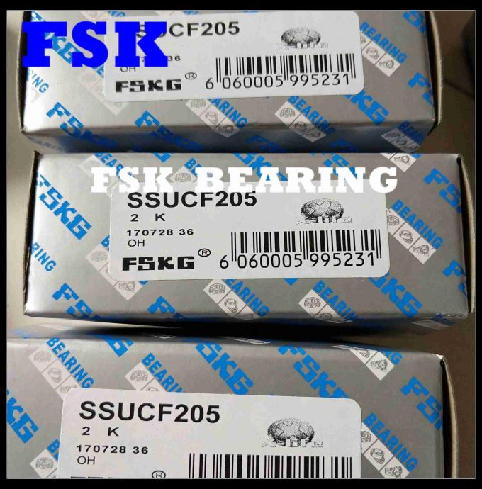 Type à flasque matériel 304/316/440 de catégorie comestible d'incidences de bloc d'oreiller de SSUCF205 1