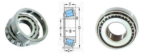 La qualité ETCR1555/ETCR1561 du JAPON le × du × 140 du roulement à rouleaux coniques 75 58,5 millimètres de longue durée à faible bruit 5